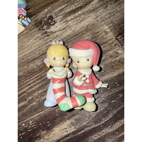 VTG. Precious Moments Christmas Ornament Decor Snow globe 80’-06 Rare Collection - Picture 5 of 16